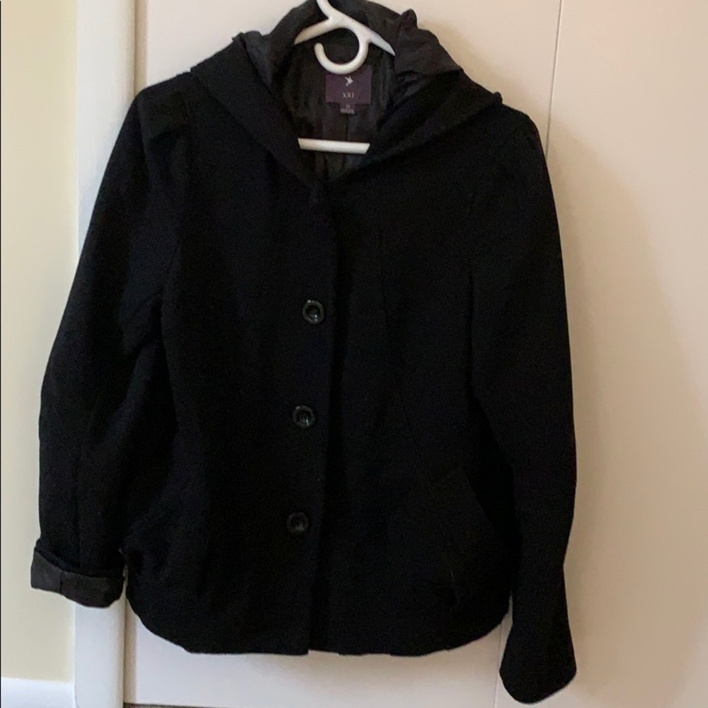 XXI-Casual black very comfy black coat
